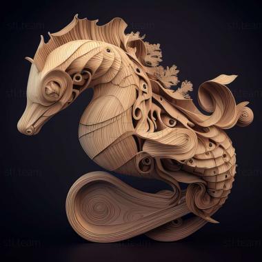 3D модель Hippocampus japapigu (STL)